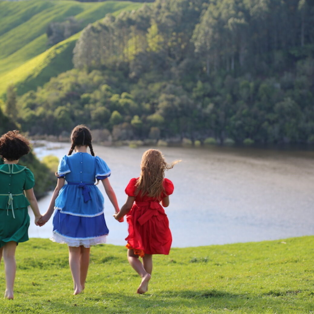 Young Mata, Young Makareta and Young Missy at Spectacle Hills, Rotorua