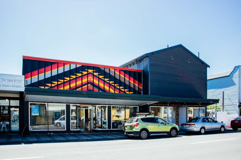 View of Maoriland Hub from Main Street Otaki
